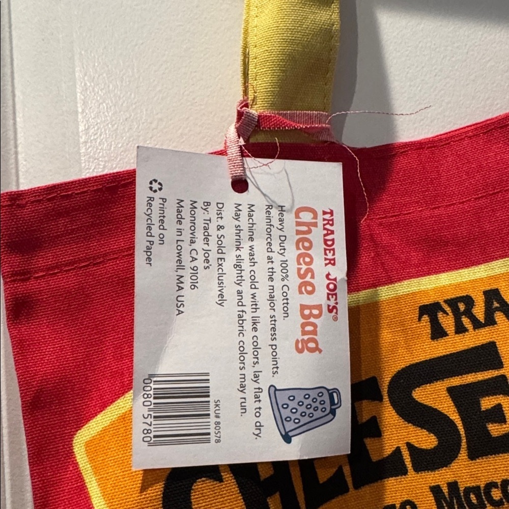 NWT! Trader Joe's Cheese Experience Tote - Picture 4 of 6